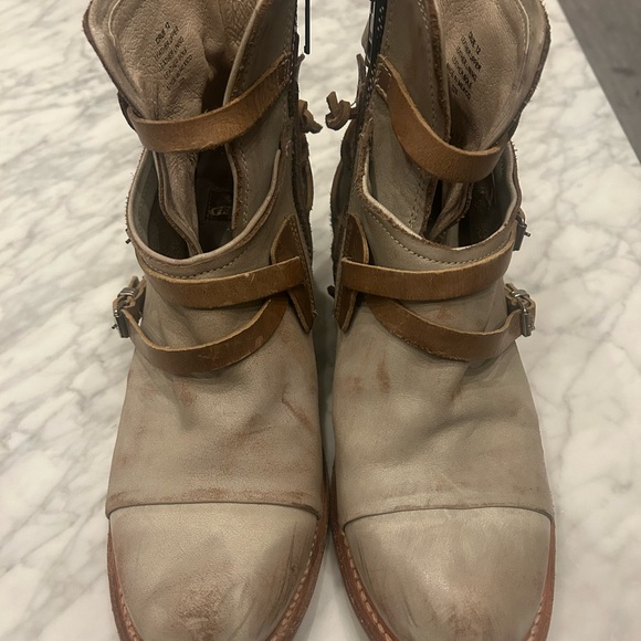 Freebird Crue in Ice Multi Leather Ankle Boots Size 12 - Picture 2 of 5